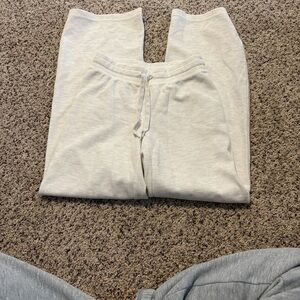 TNA Waffle Knit Cream Pants